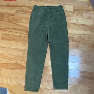 BDG corduroy army green mom pants